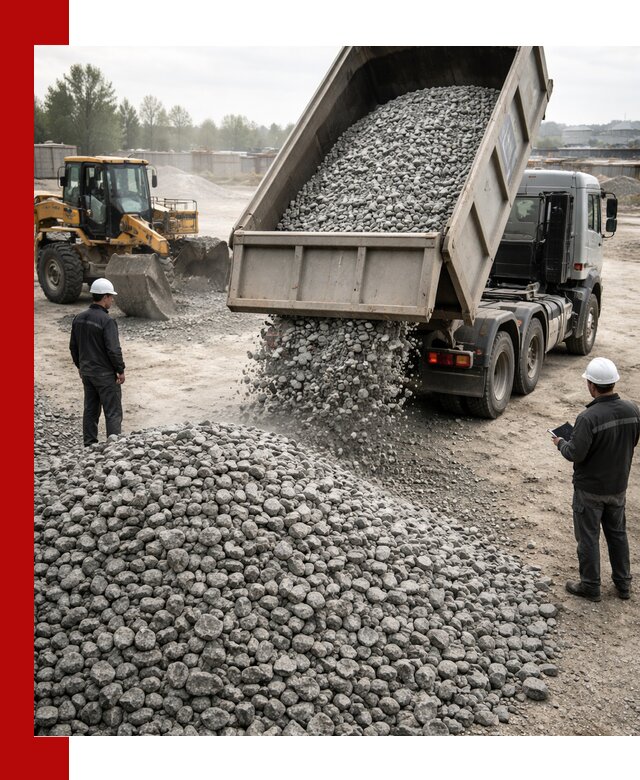 Доставка гранитного щебня фракции 20-40 в Усть-Илимске