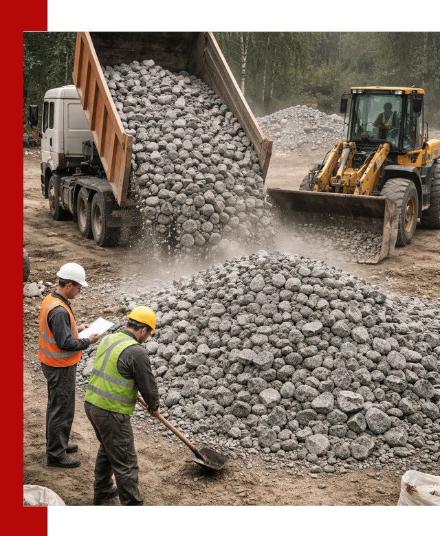 Гранитный щебень фракция 70-150 доставка в Усть-Илимске