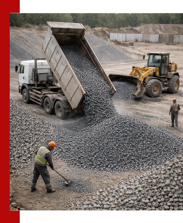 Щебень габбро-диабаз фр. 5-20 с доставкой в Усть-Илимске