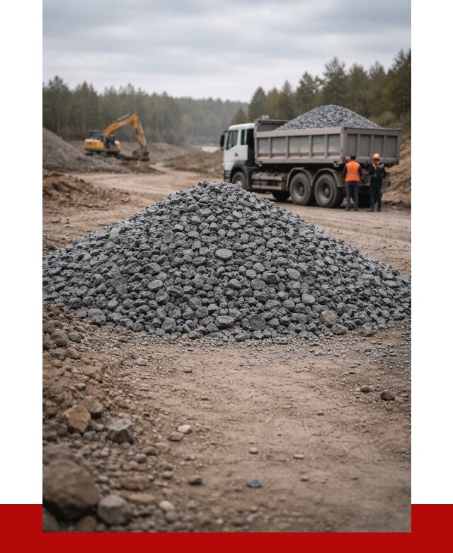 Щебень габбро диабаз фракция 40-70 в Усть-Илимске от 2288 р-ПРОНЕРУДСть