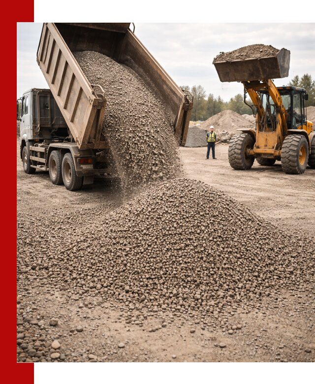 Гравийный щебень фракция 3–10 с доставкой в Усть-Илимске