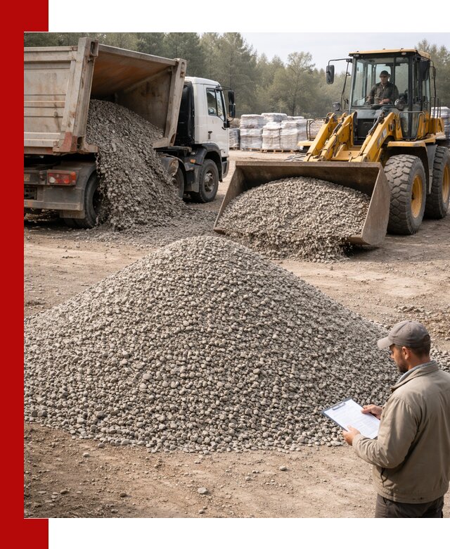 Гравийный щебень фракция 5–10 с доставкой в Усть-Илимске