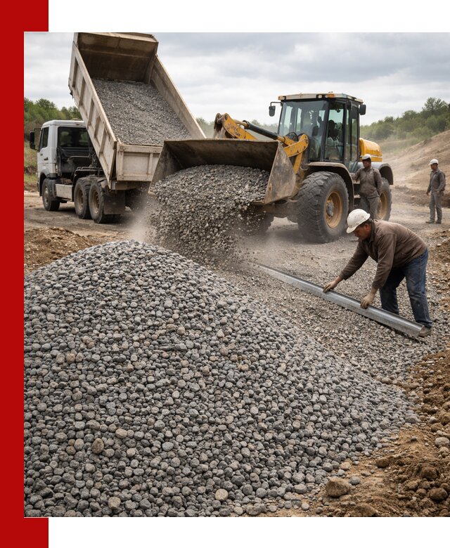 Гравийный щебень фракция 5-20 с доставкой в Усть-Илимске