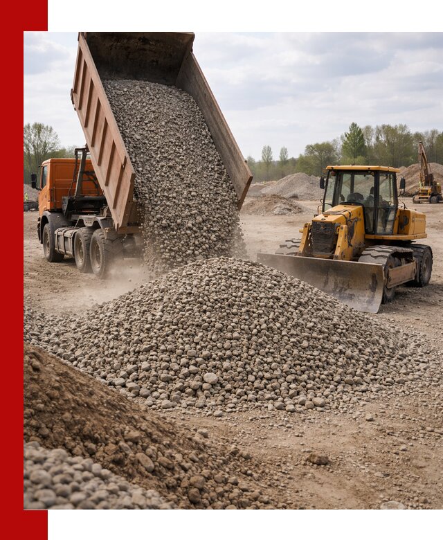 Доставка гравийного щебня фракции 40-70 в Усть-Илимске
