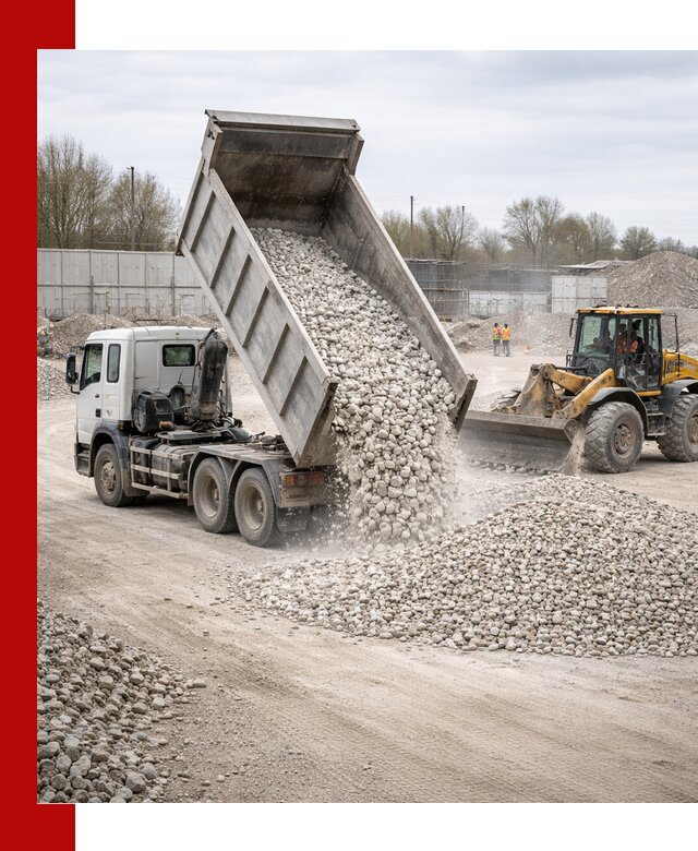 Доставка и продажа известнякового щебня в Усть-Илимске