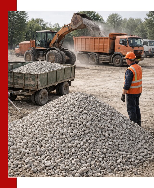 Доставка известнякового щебня фракция 20–40 в Устях-Илимске