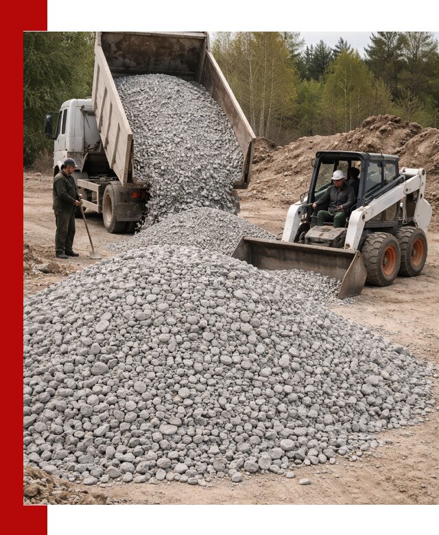 Доставка доломитового щебня в Усть-Илимске напрямую от карьера