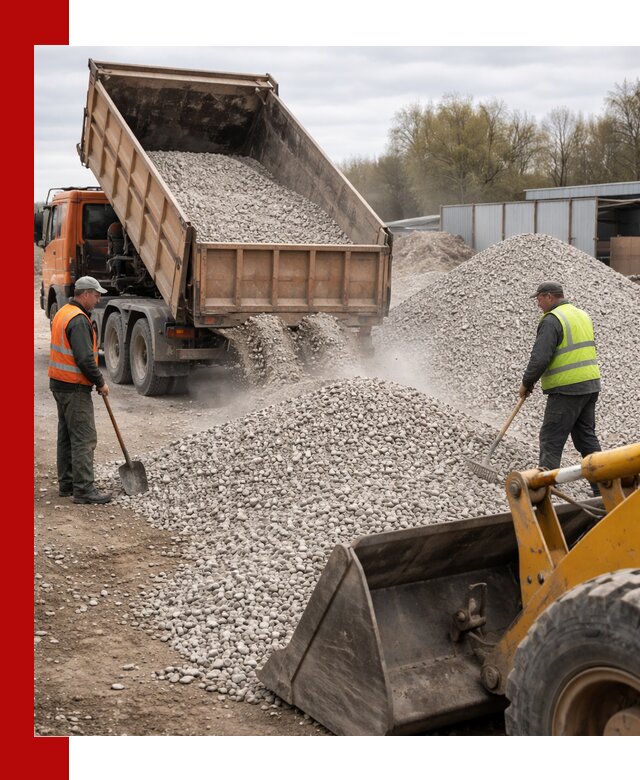 Доломитовый щебень фракции 5-20 с доставкой в Усть-Илимске