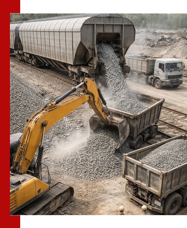 Доставка железнодорожного щебня в Усть-Илимске крупными партиями быстрого отгруза