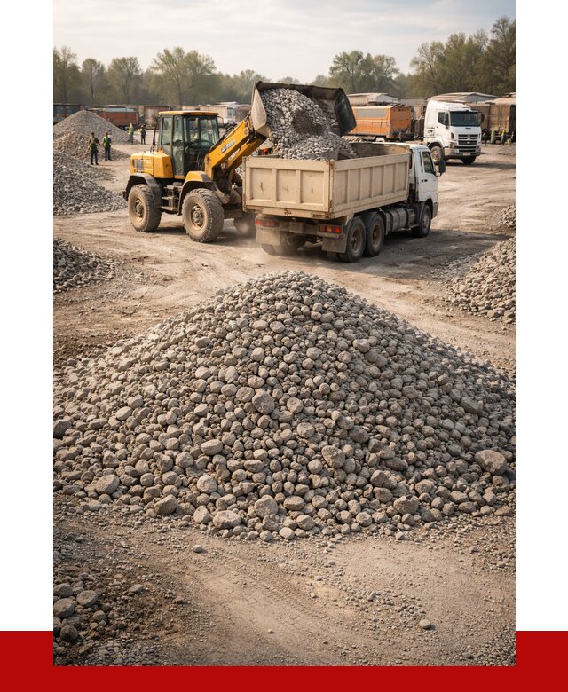 Вторичный щебень фракция 40-70 в Усть-Илимске от 1810 р, ПРОНЕРУДСть