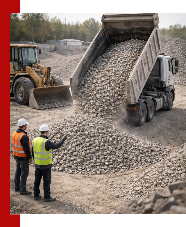 Вторичный щебень фракция 40–70 доставка в Усть-Илимске