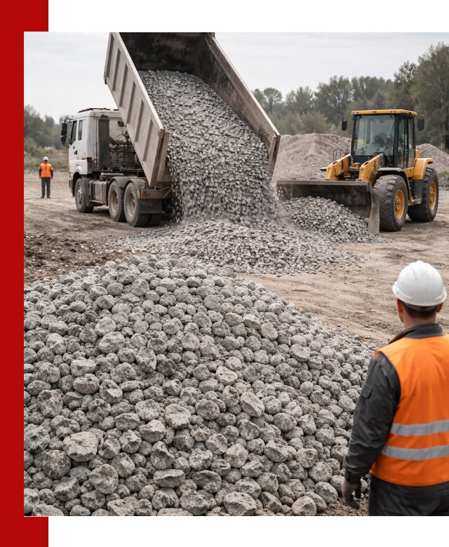 Доставка бетонного щебня фракции 20-40 в Усть-Илимске