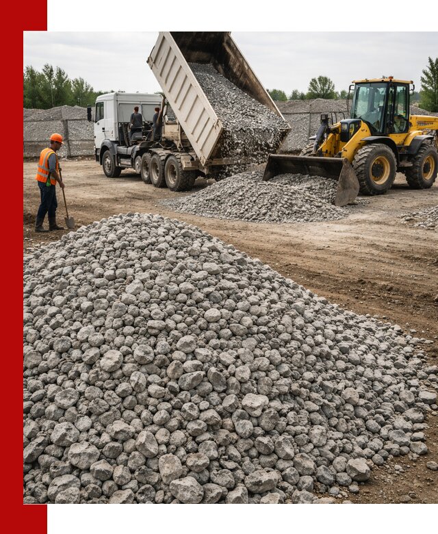 Доставка бетонного щебня фракции 40-70 в Усть-Илимске