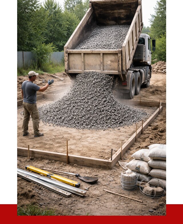 Купить щебень для фундамента в Усть-Илимске от 4680 р. | ПРОНЕРУДСть