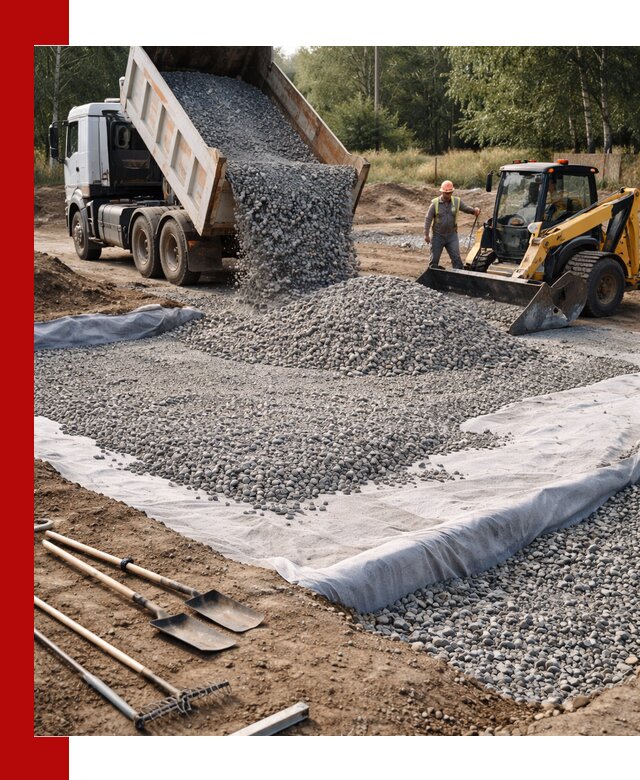 Щебень для фундамента с доставкой в Усть-Илимске