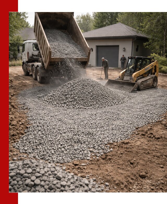 Щебень для парковки в Усть-Илимске: доставка и укладка качественного материала