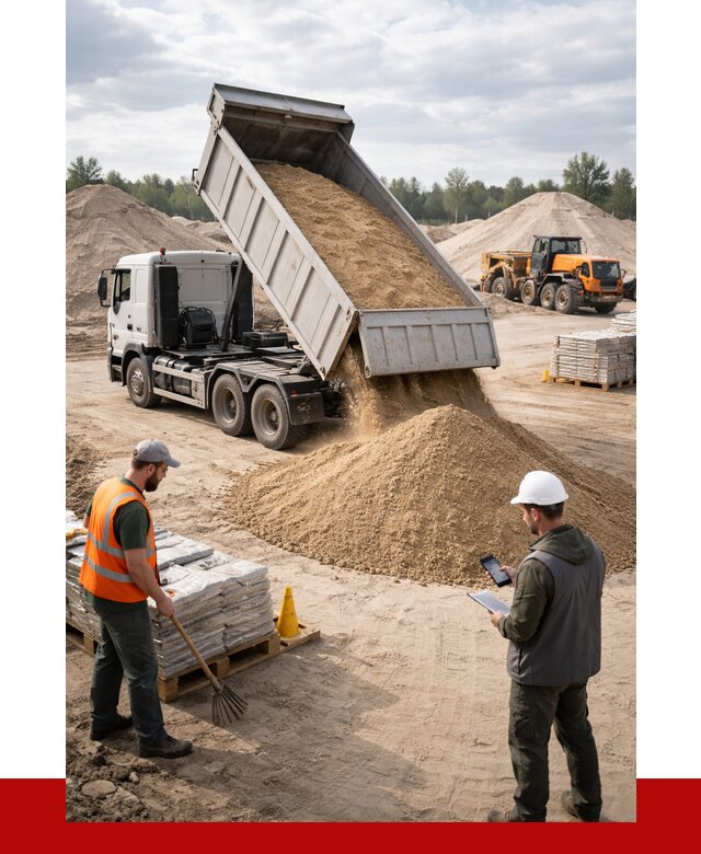 Карьерный песок с доставкой в Усть-Илимске от 3744 р. ПРОНЕРУДСть