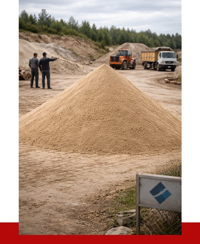 Карьерный песок навалом в Усть-Илимске от 1872 р. | ПРОНЕРУДСть