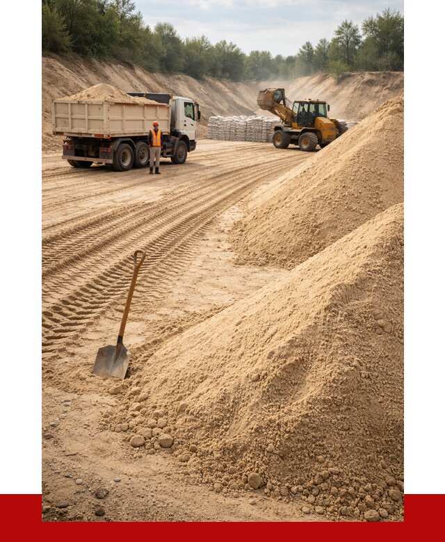 Карьерный песок мелкозернистый в Усть-Илимске от 9360 р. | ПРОНЕРУДСть