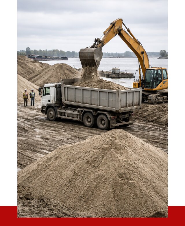 Купить речной песок навалом в Усть-Илимске от 1872 р., ПРОНЕРУДСть