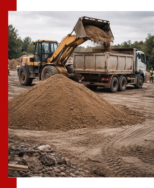 Доставка речного песка навалом в Усть-Илимске быстро и выгодно