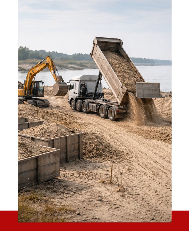 Купить намывной песок в Усть-Илимске от 1560 р., ПРОНЕРУДСть