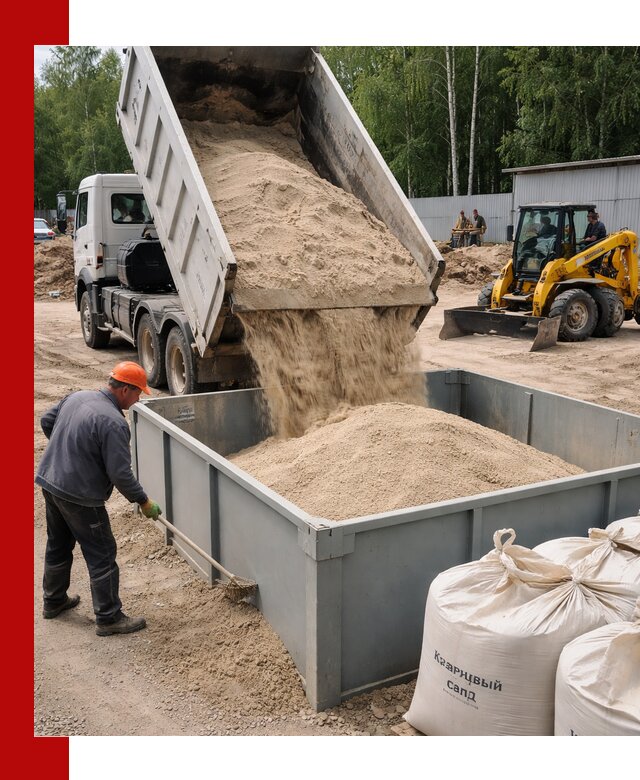 Кварцевый песок для фильтра в Усть-Илимске — доставка и качество