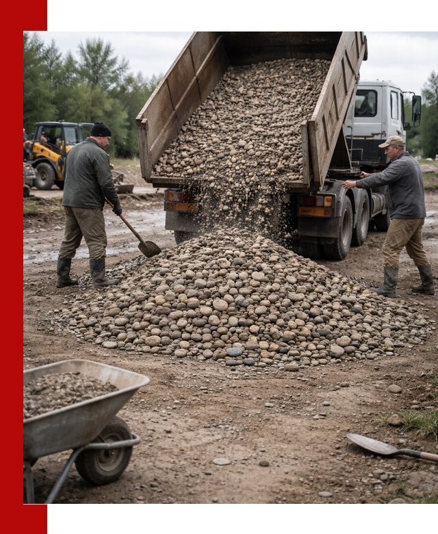 Доставка гальки речной оптом и в розницу в Усть-Илимске