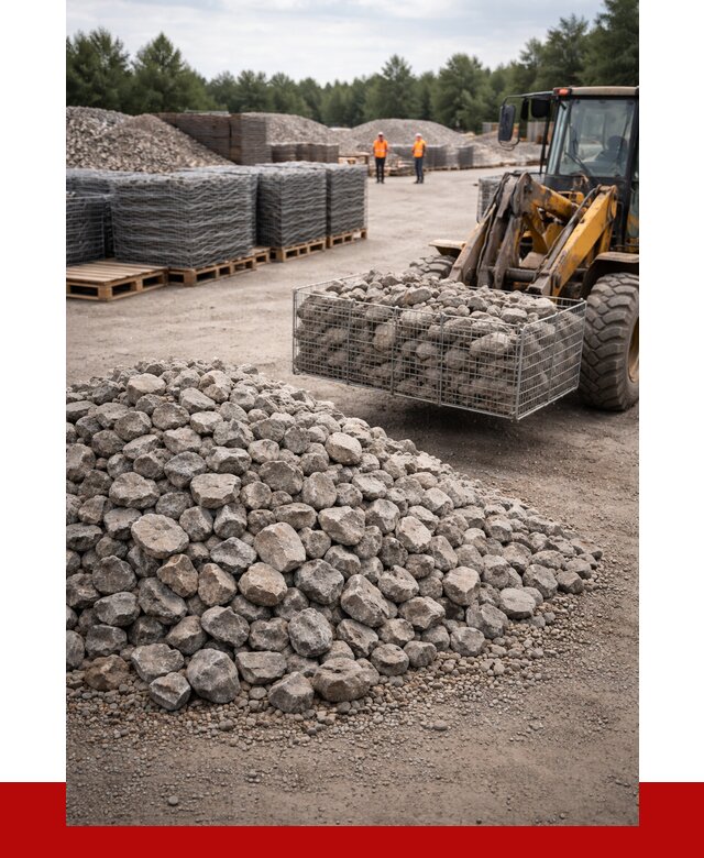 Камень для габионов фракция 70-150 в Усть-Илимске от 4368 р. | ПРОНЕРУДСть