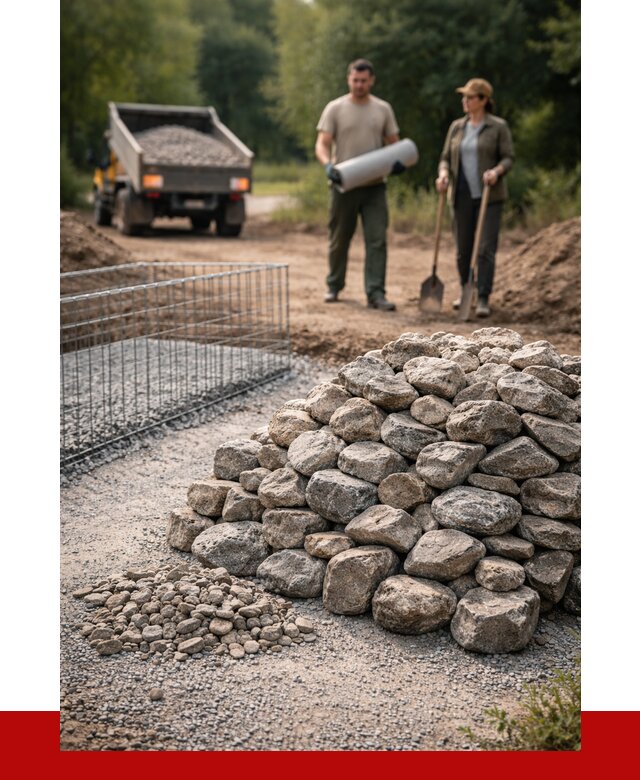 Камень для габионов фракция 100-200 в Усть-Илимске от 4992 р. | ПРОНЕРУДСть