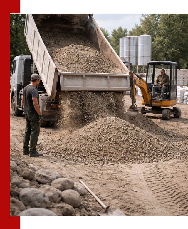 Доставка ПГС С3 в Усть-Илимске самосвалами и миксерами