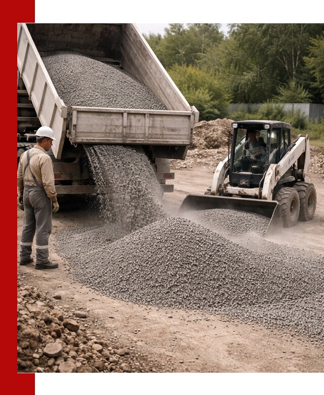 Доставка гравийного отсева 0-5 в Усть-Илимске оптом и в розницу