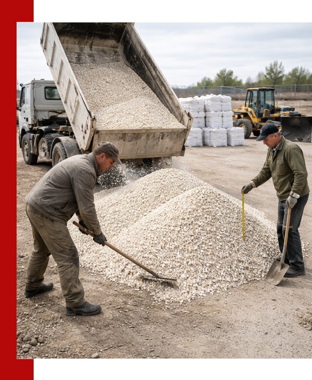 Мраморная крошка с доставкой и разгрузкой в Усть-Илимске
