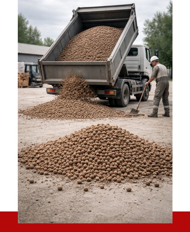 Керамзит с доставкой в Усть-Илимске от 4368 р. за м3 | ПРОНЕРУДСть
