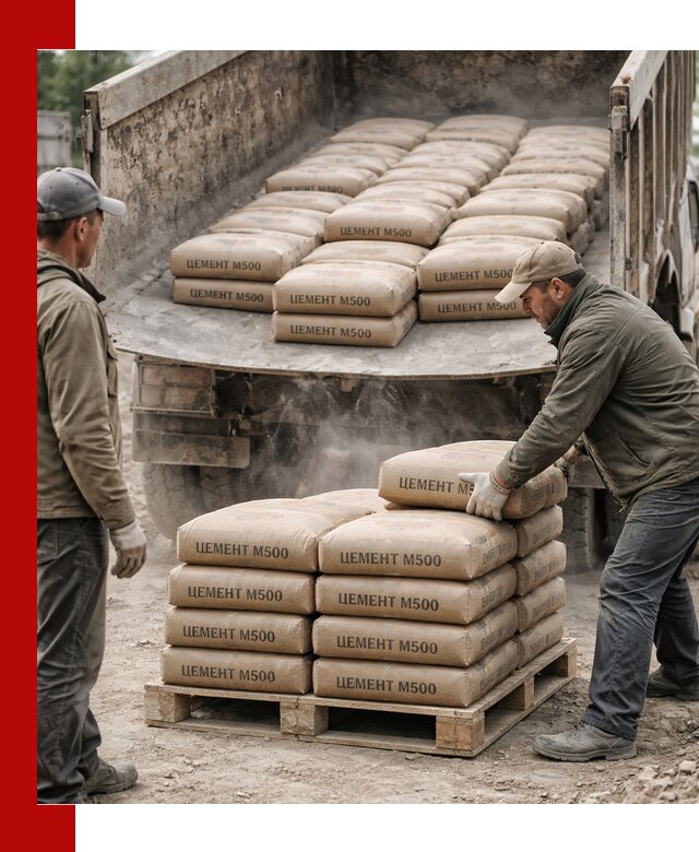 Цемент М500 с доставкой самосвалом в Усть-Илимске
