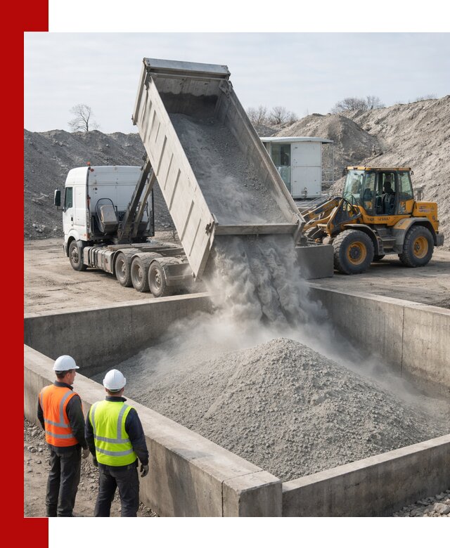 Доставка цемента навалом в Усть-Илимске крупными партиями