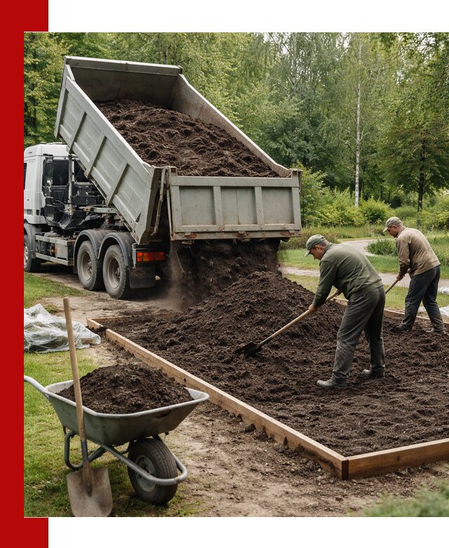 Доставка грунта для озеленения и благоустройства в Усть-Илимске