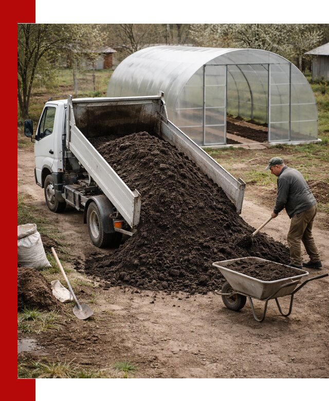 Чернозем для теплицы с доставкой в Усть-Илимске