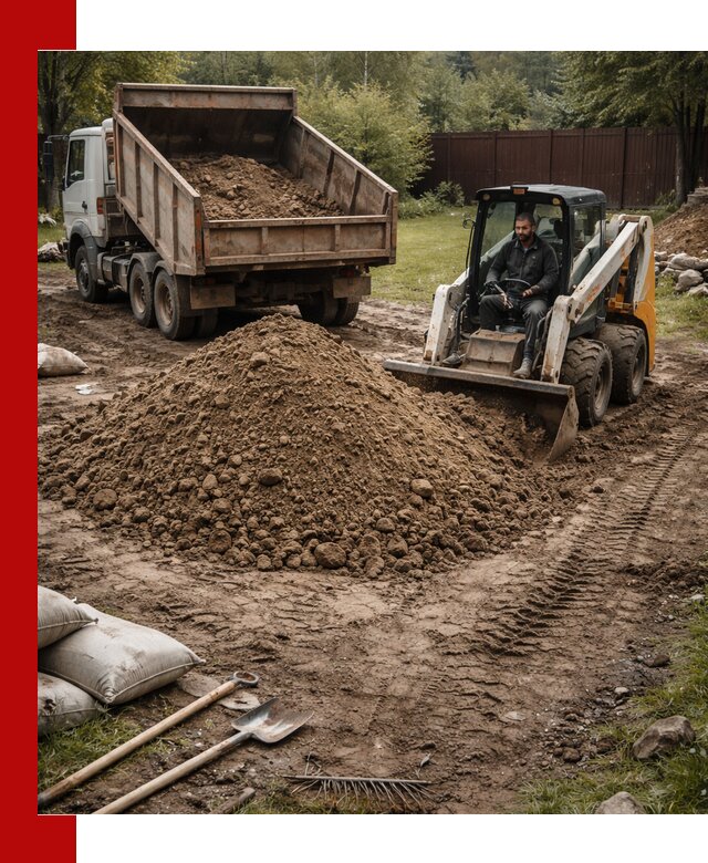 Суглинок для планировки участков в Усть-Илимске с доставкой и выгрузкой