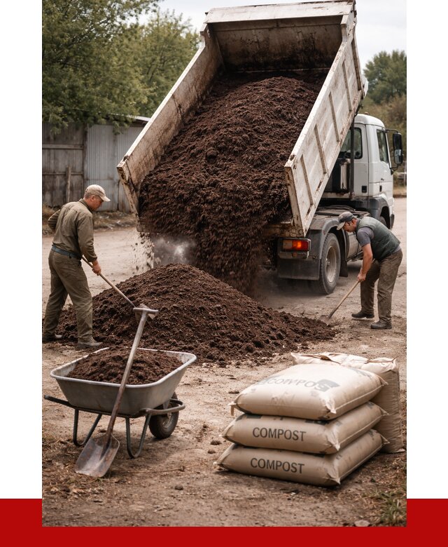 Купить компост в Усть-Илимске от 4368 р. за куб с доставкой | ПРОНЕРУДСть