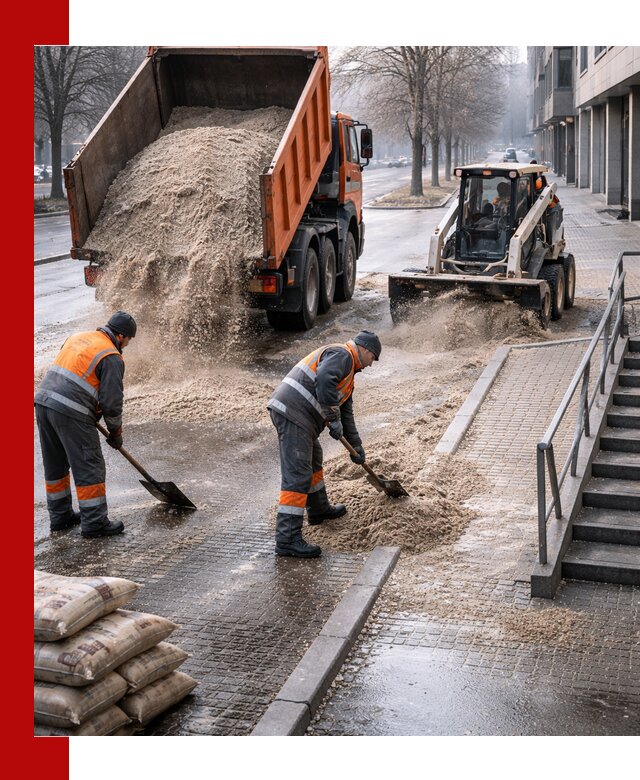 Поставка противогололедных материалов в Усть-Илимске