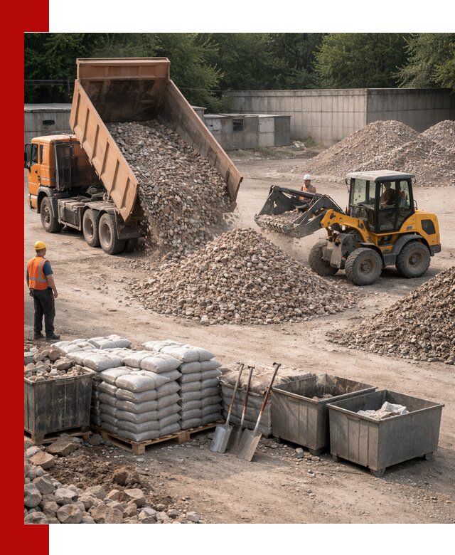 Вторичные материалы для отсыпки в Усть-Илимске — поставка и доставка