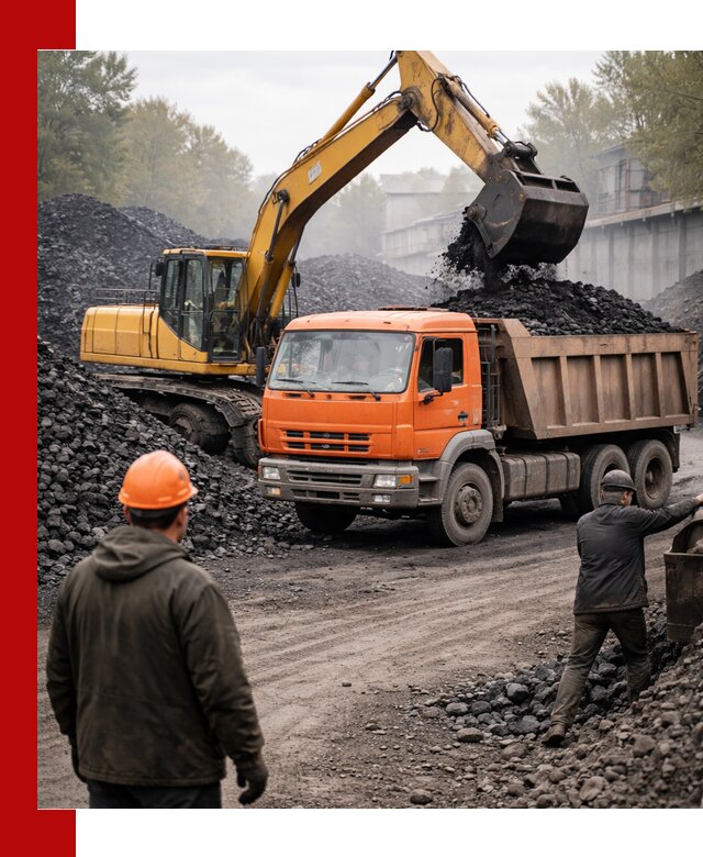 Доставка угля автотранспортом в Усть-Илимске быстро и выгодно