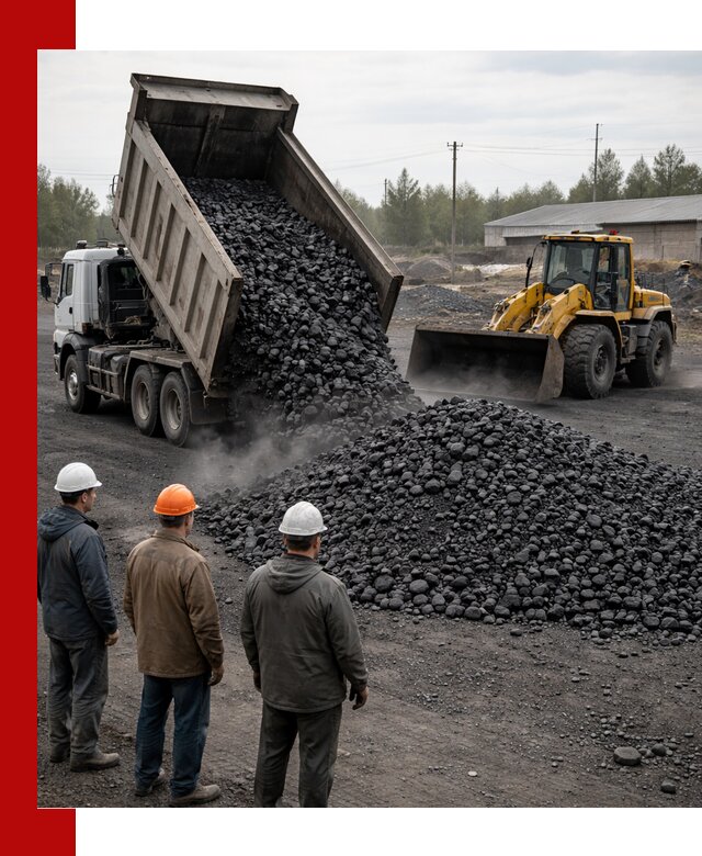 Доставка угля антрацита в Усть-Илимске с самосвалами и погрузкой