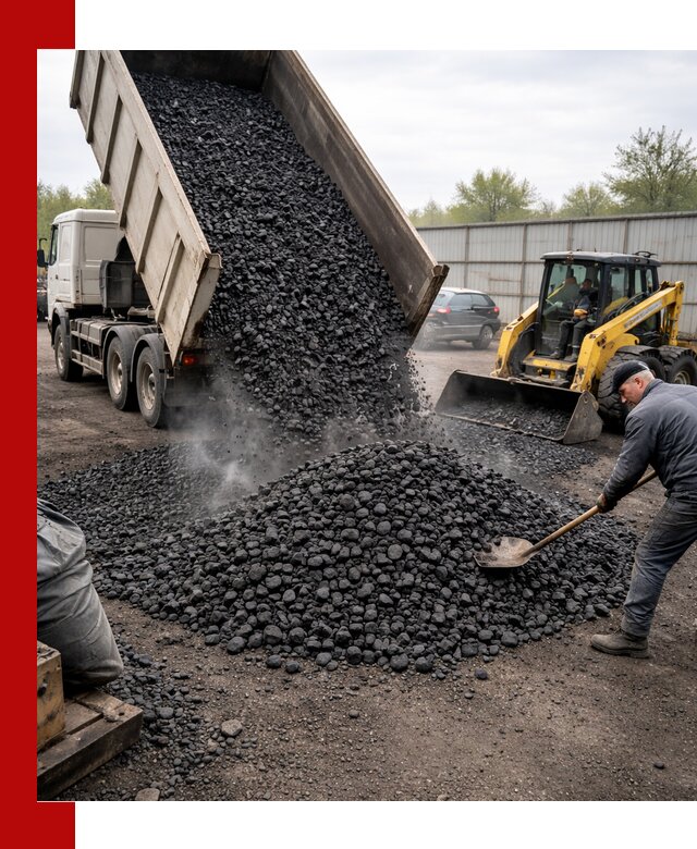 Доставка угля орех в Усть-Илимске оптом и в розницу