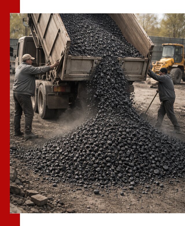 Доставка угля семечка самосвалами в Усть-Илимске