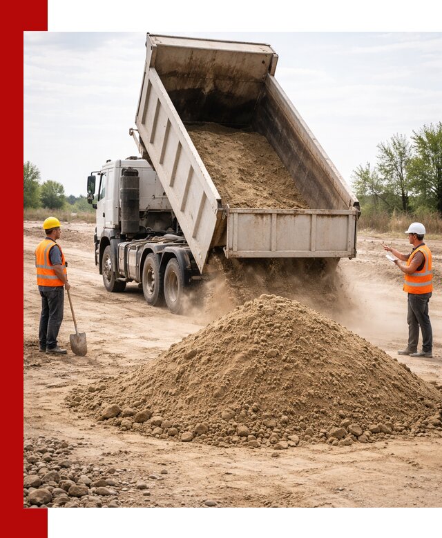 Доставка самосвалом 15 кубов в Усть-Илимске за город и по городу