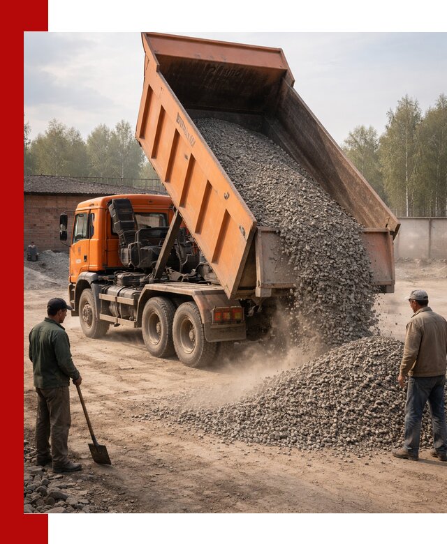 Доставка самосвалом 20 м3 в Усть-Илимске быстро и надежно