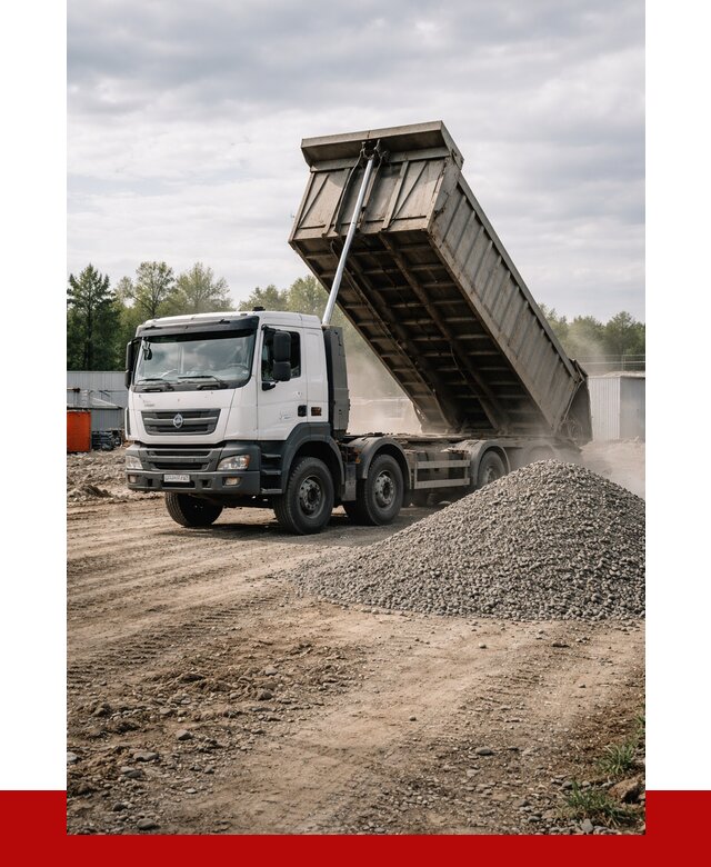 Доставка самосвалом 40 кубов в Усть-Илимске от 9360 р. | ПРОНЕРУДСть