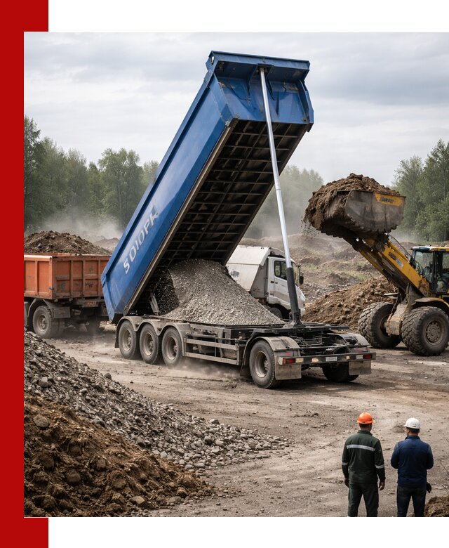 Аренда тонар 40 тонн в Усть-Илимске с доставкой материалов